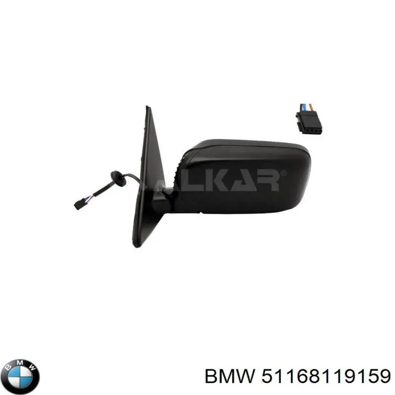 Купить 51168119159 BMW Накладка водительского зеркала