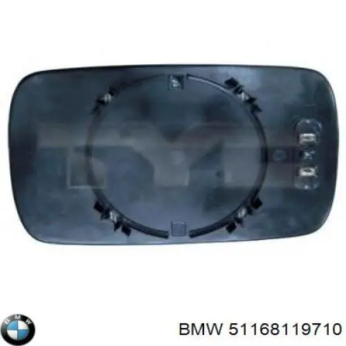 51168119710 BMW зеркальный элемент зеркала заднего вида левого