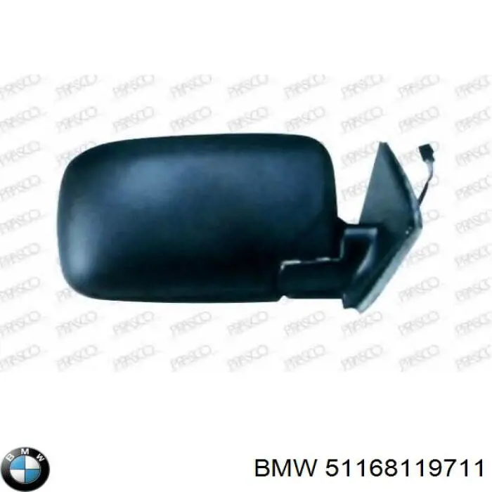 Стекло зеркала заднего вида, правого BMW 51168119711 цена, от 12.67 USD