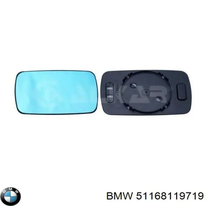 51168119719 BMW зеркальный элемент зеркала заднего вида левого