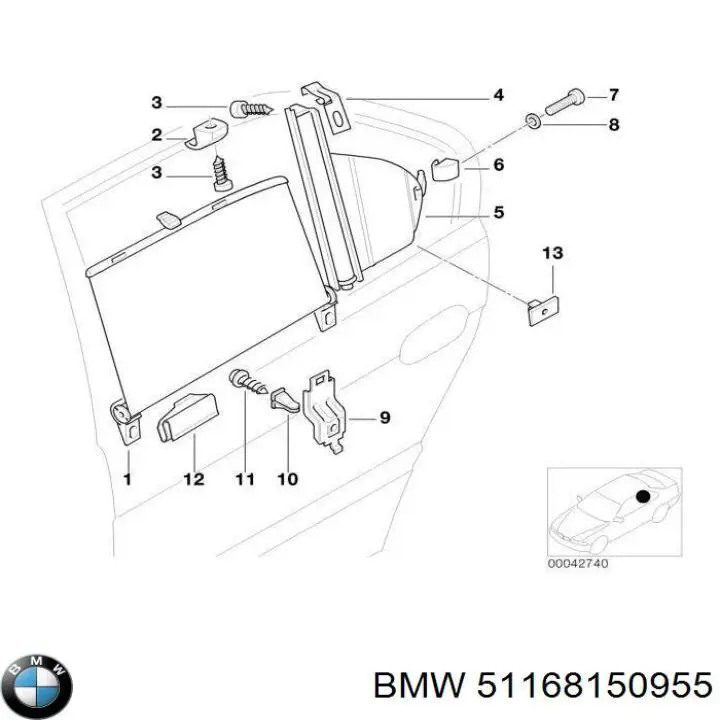  51168150955 BMW