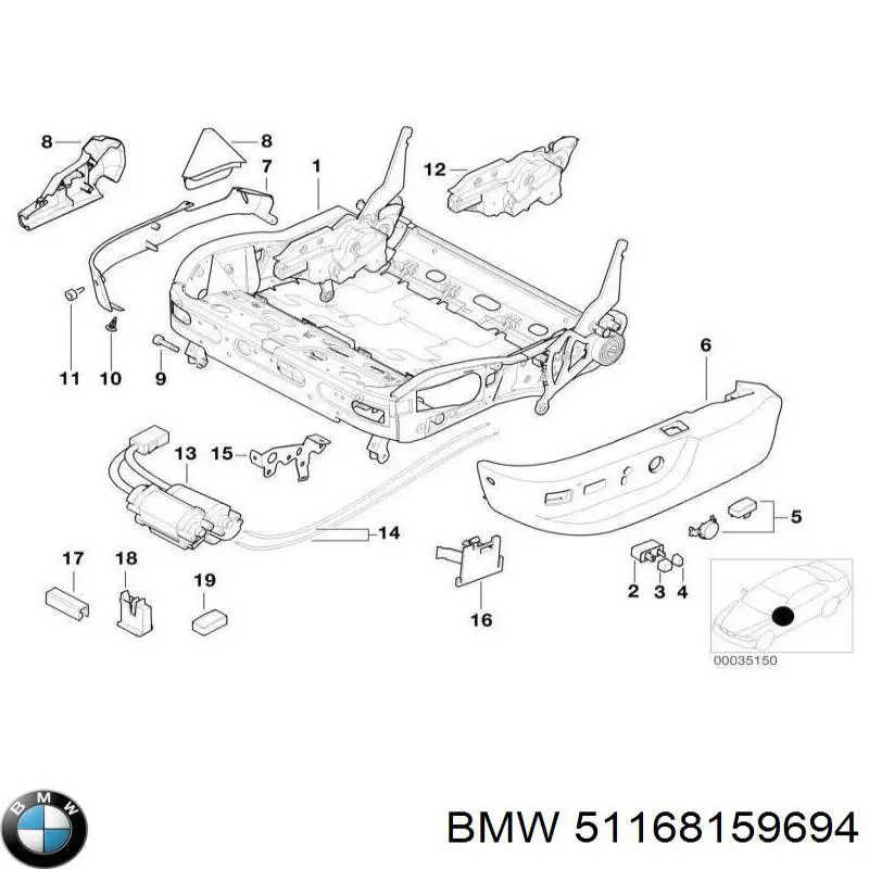 BMW 51168159694 цена, от 8.44 USD