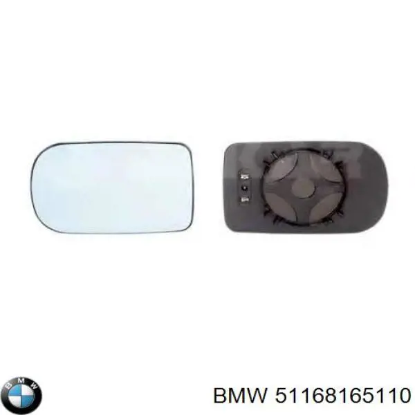 51168165110 BMW зеркальный элемент зеркала заднего вида правого