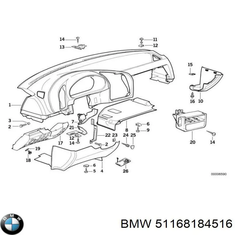  BMW 51168184516 цена, от 6.19 USD
