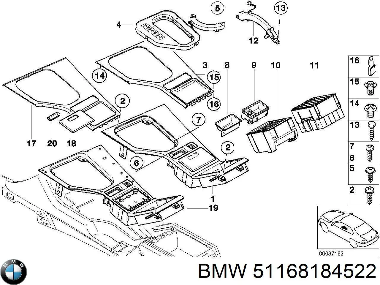  BMW 51168184522 цена, от 10.16 USD