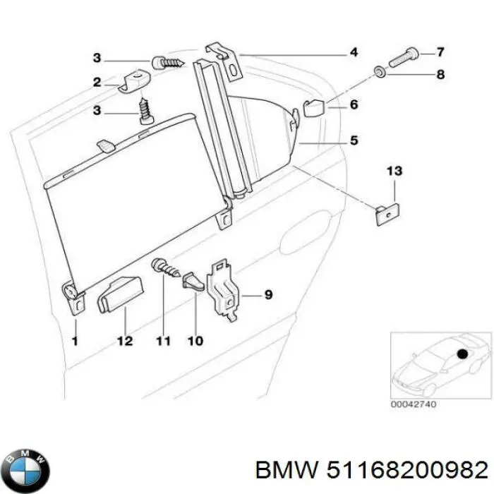 Купить 51168200982 BMW 