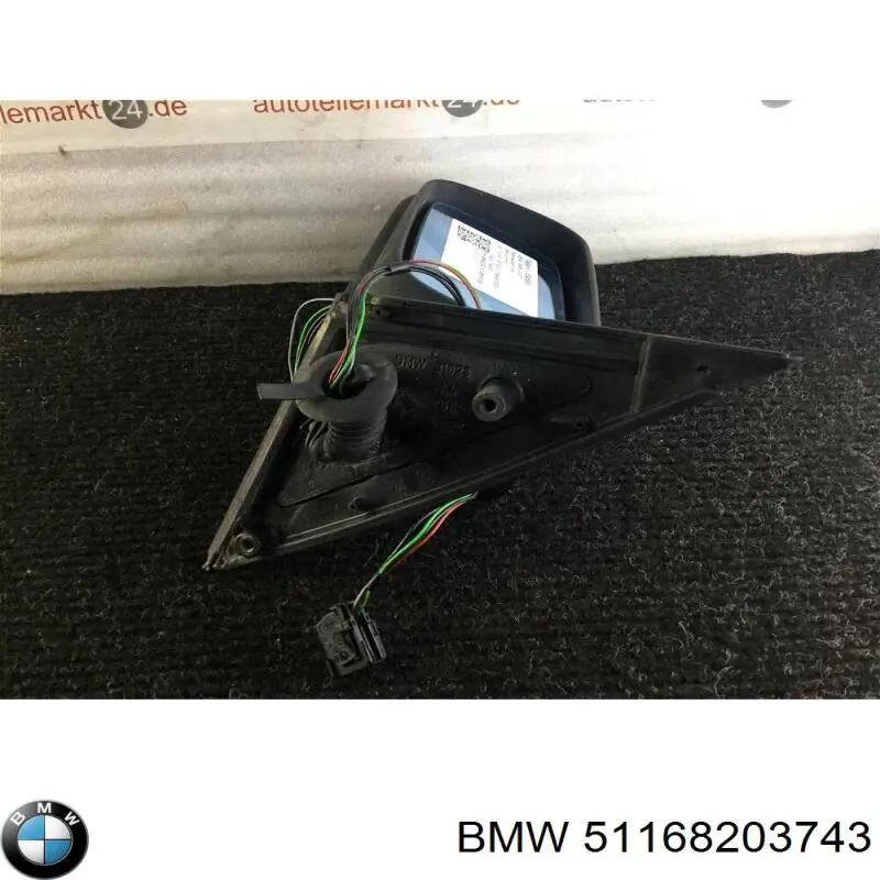 Купить 51168203743 BMW Наружное зеркало левое