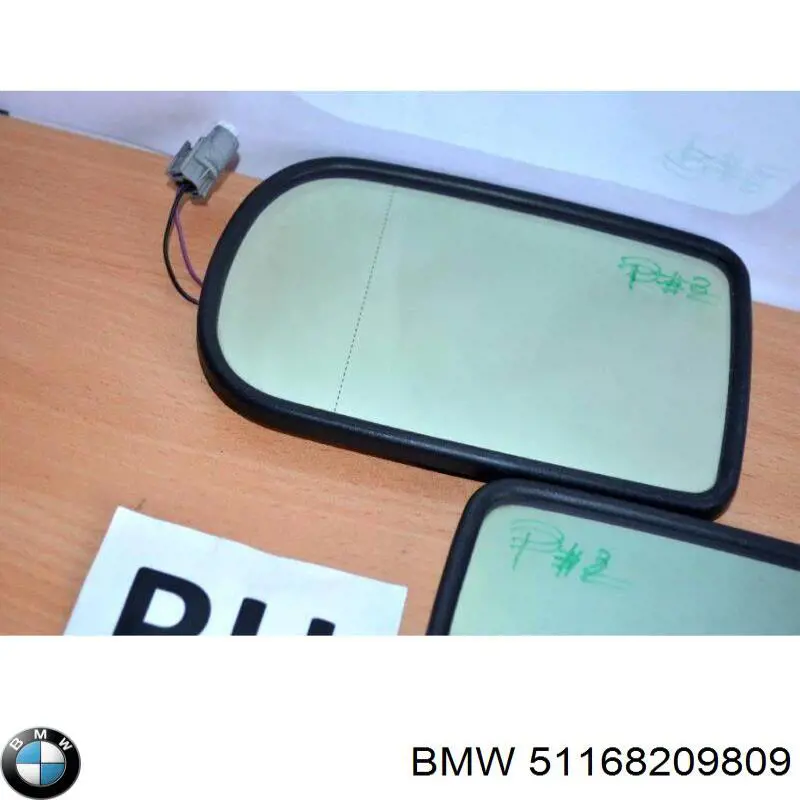 Зеркальный элемент водительского зеркала BMW 51168209809 цена, от 9.01 USD