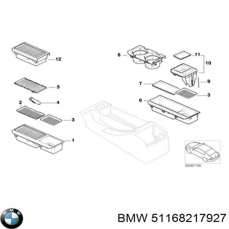  BMW 51168217927 цена, от 69.68 USD