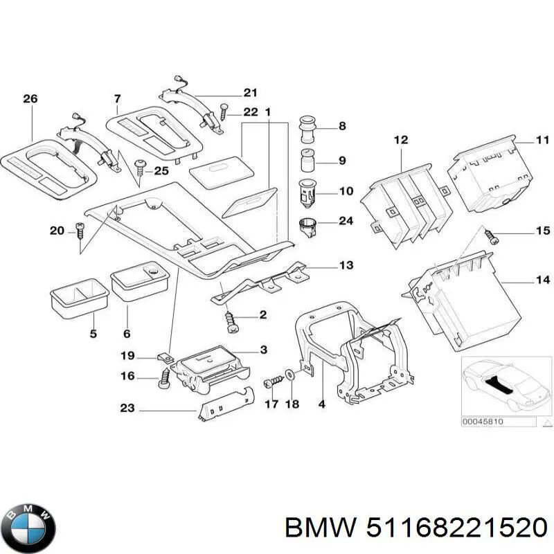  BMW 51168221520 цена, от 38.01 USD