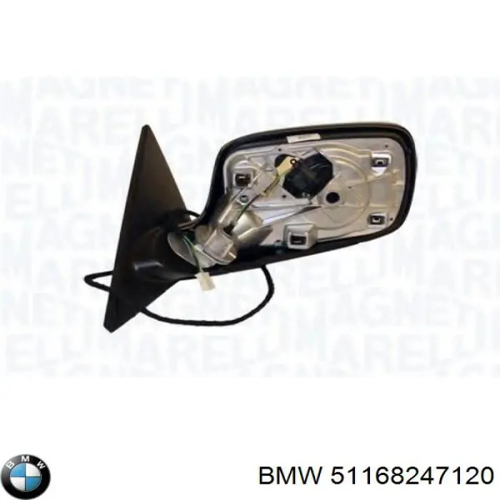 Зеркало заднего вида правое на BMW 3 E46