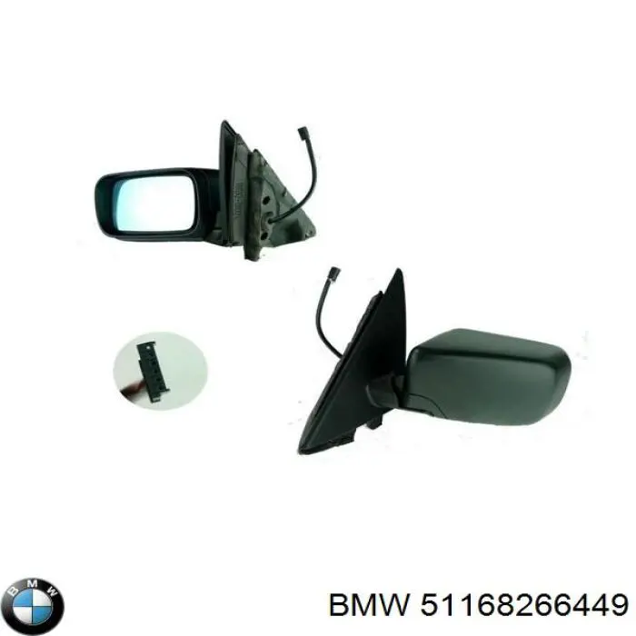 Левое боковое зеркало 51168266449 BMW