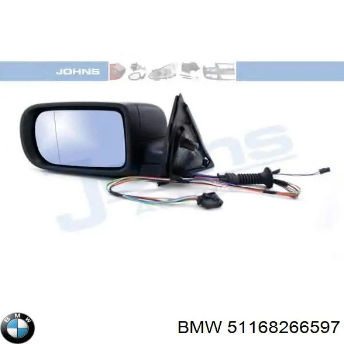 Зеркало заднего вида, левое BMW 51168266597 цена, от 177.48 USD