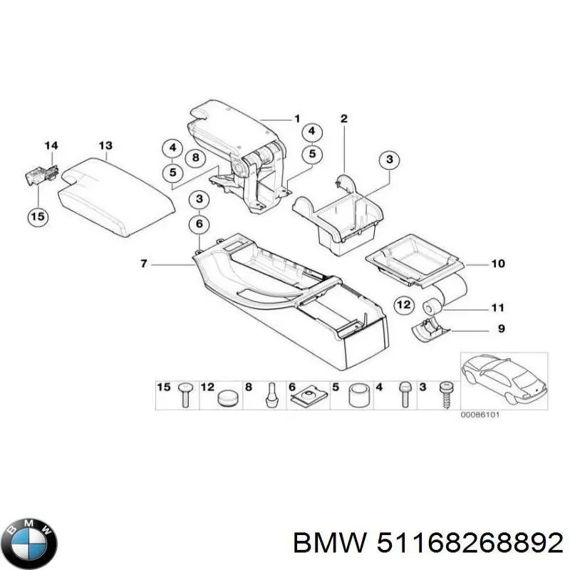  51168268892 BMW