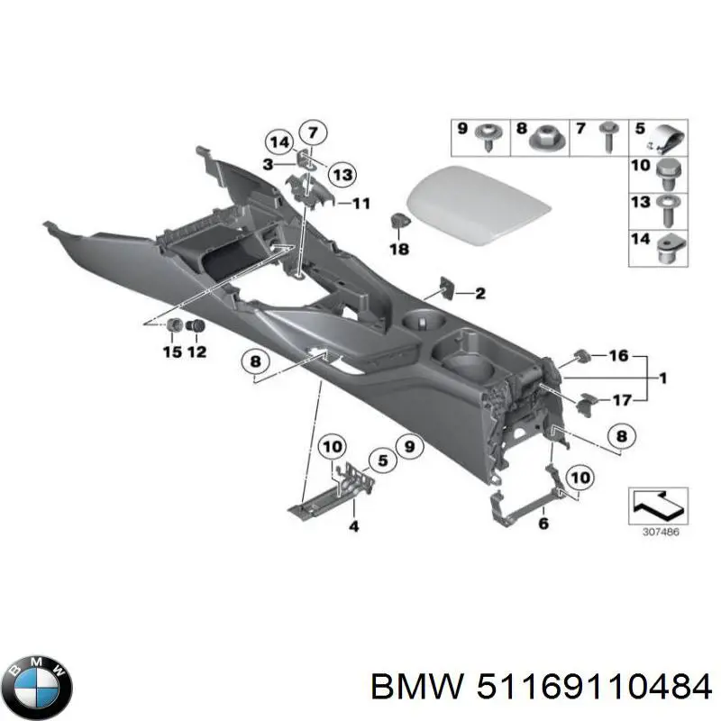 Купить 51169110484 BMW 