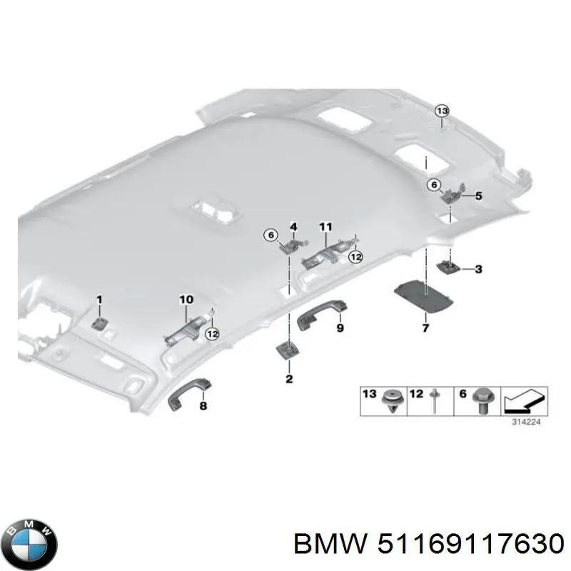  BMW 51169117630 цена, от 2.53 USD