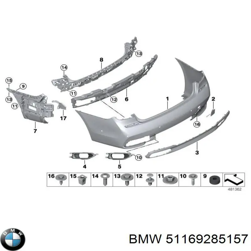 Консоль панели управления центральная 51169285157 BMW