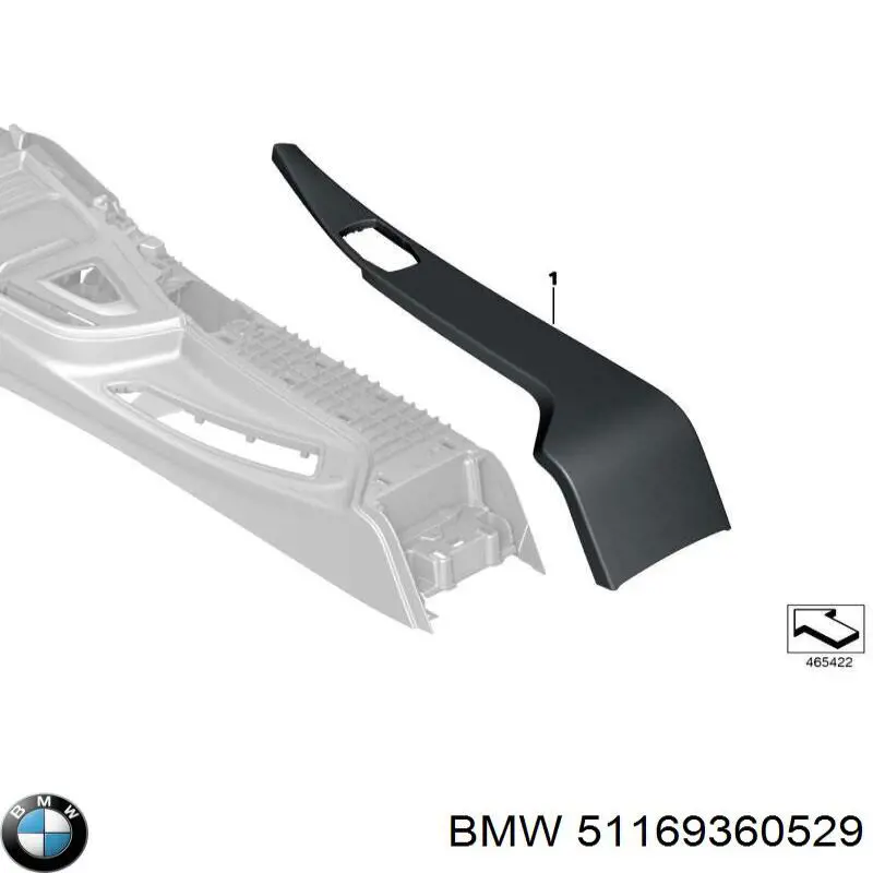 Панель борода BMW 51169360529 цена, от 30.41 USD