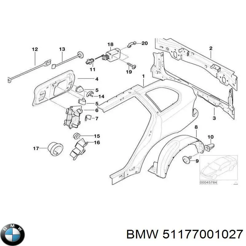  Лючок бензобака BMW X5 