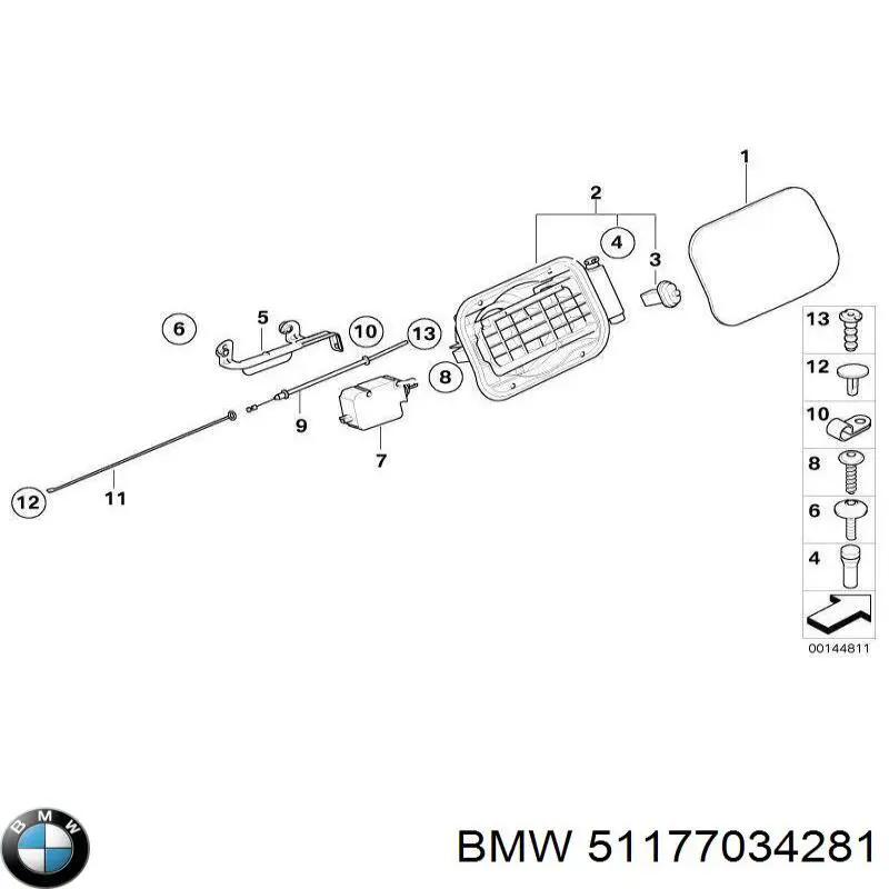Alcapão do tanque de combustível para BMW 5  E61