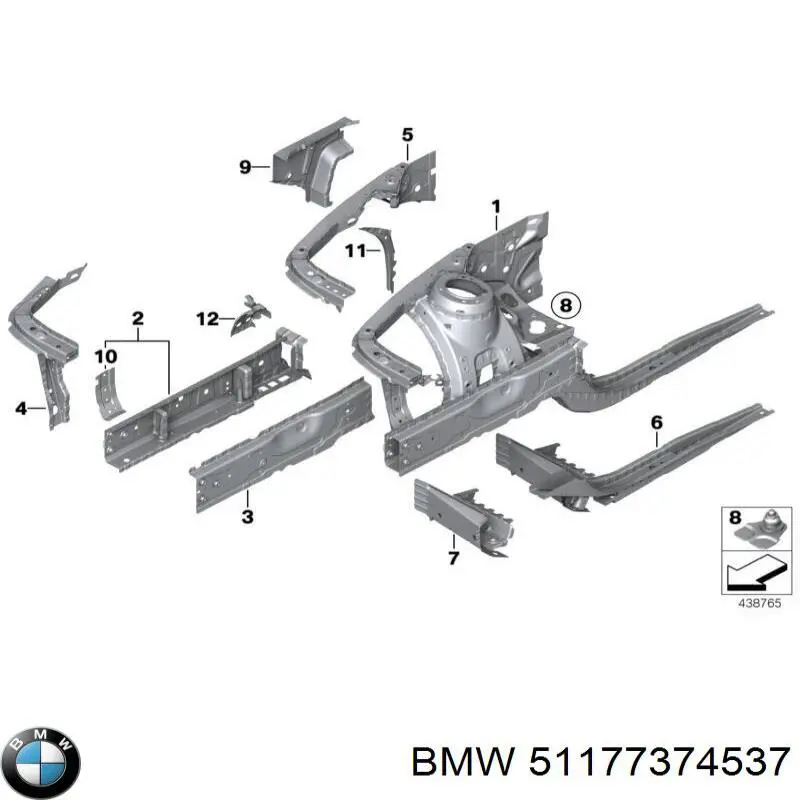 Купить 51177374537 BMW 