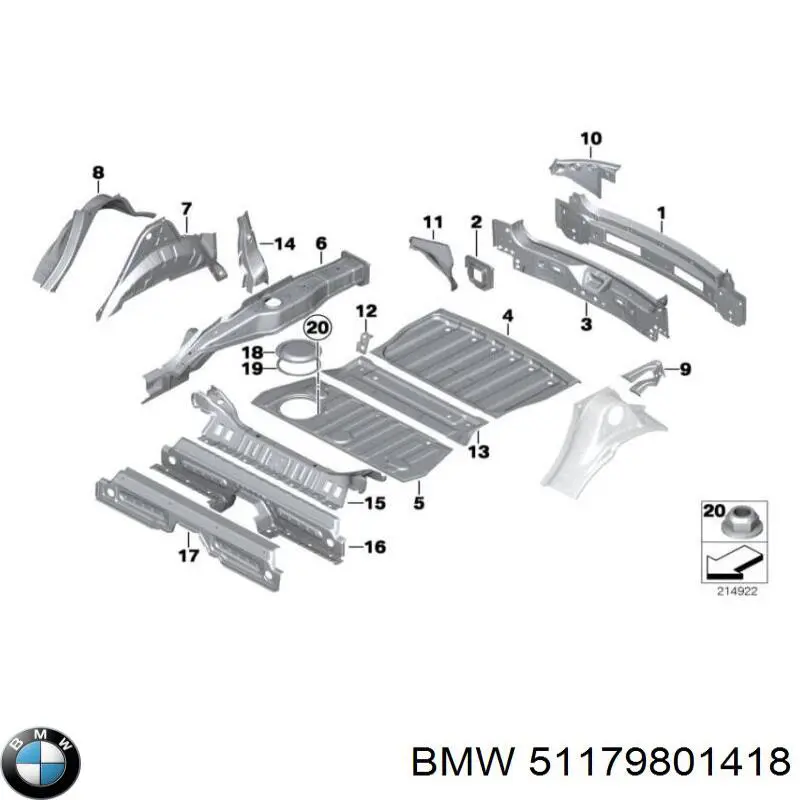 51179801418 BMW 