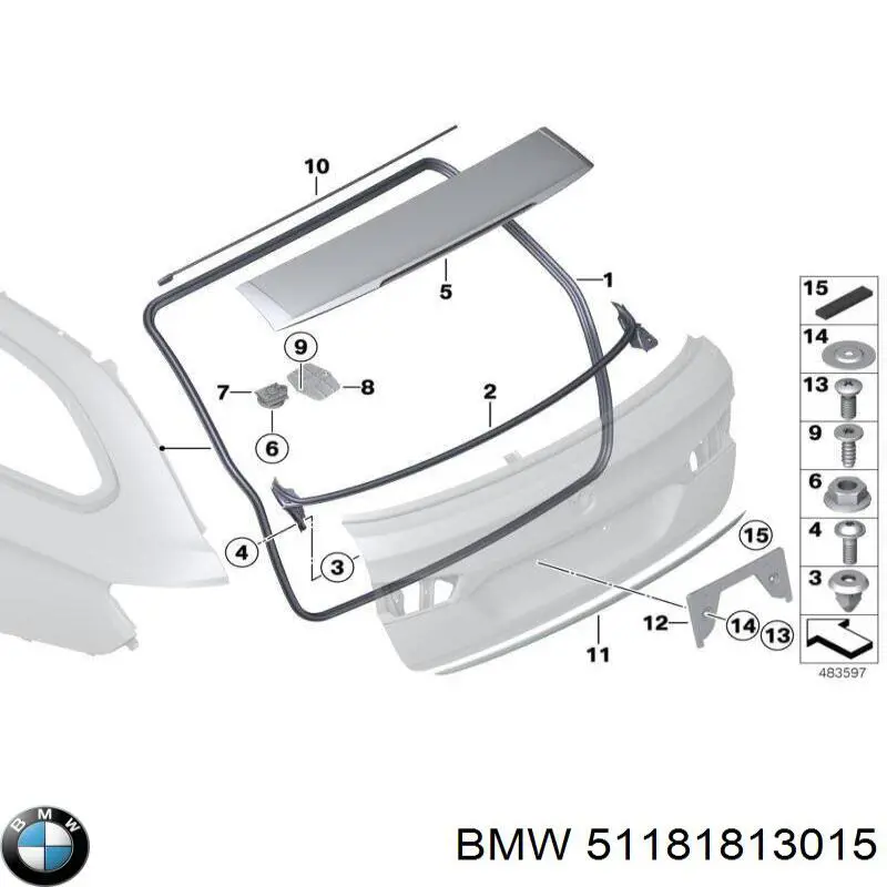 Купить 51181813015 BMW 