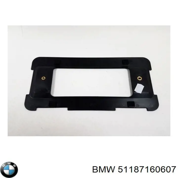 Панель крепления номерного знака заднего BMW 51187160607
