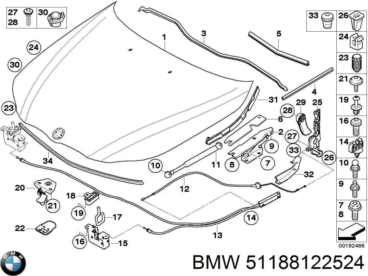  51188122524 BMW