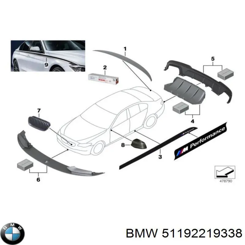 7035138 Autotechteile Губа переднего бампера
