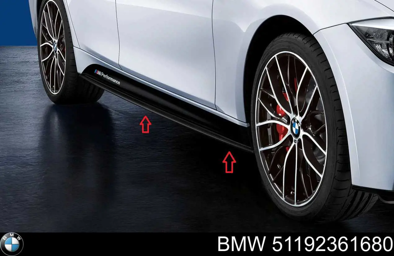 51192361680 BMW Накладка (молдинг) порога наружная передняя правая