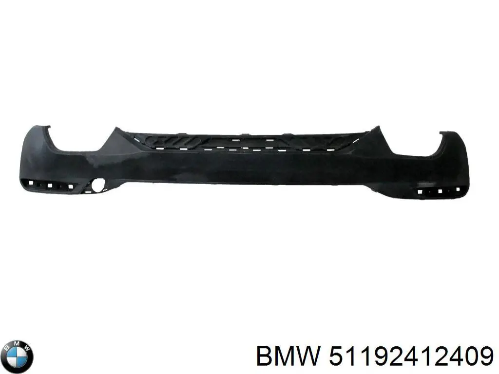 Listón embellecedor/protector, parachoques trasero 51192412409 BMW