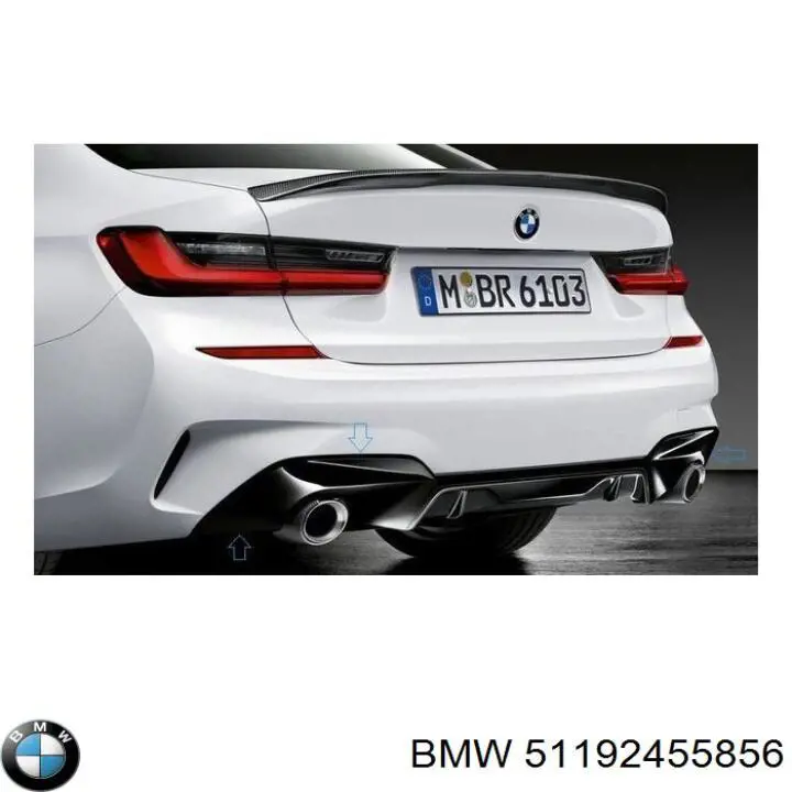 51192455856 BMW Губа переднего бампера