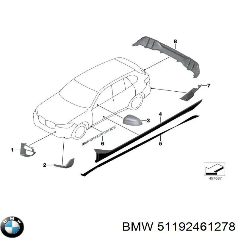  BMW 51192461278 цена, от 1071.03 USD