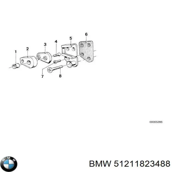 Кронштейн генератора 51211823488 BMW