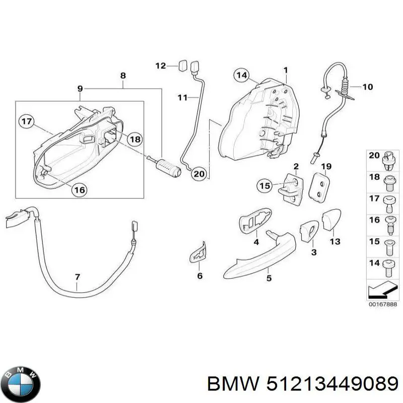 Купить 51213449089 BMW 