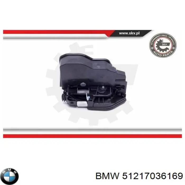 Замок водительской двери 7167073 BMW