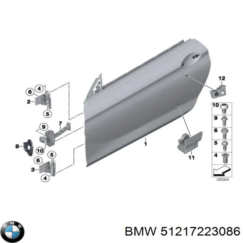 Болт крепления переднего рычага 51217223086 BMW