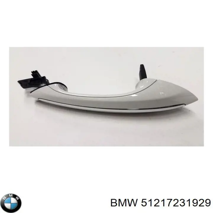 Maçaneta externa esquerda da porta traseira para BMW 7 (F01, F02, F03, F04)