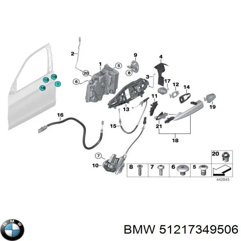  BMW 51217349506 цена, от 7.60 USD