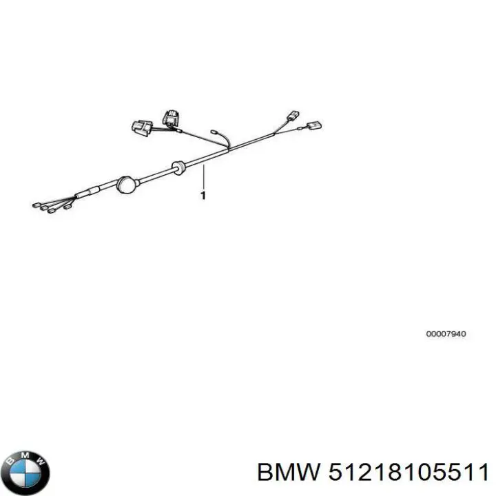 Купить 51218105511 BMW Петля-зацеп (ответная часть) замка двери передней