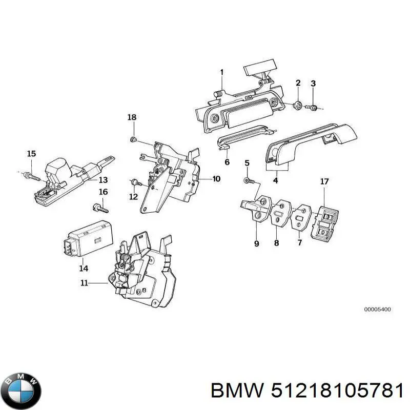 Запор кабины BMW 51218105781 цена, от 870.21 USD