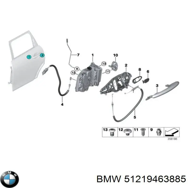 Купить 51219463885 BMW 