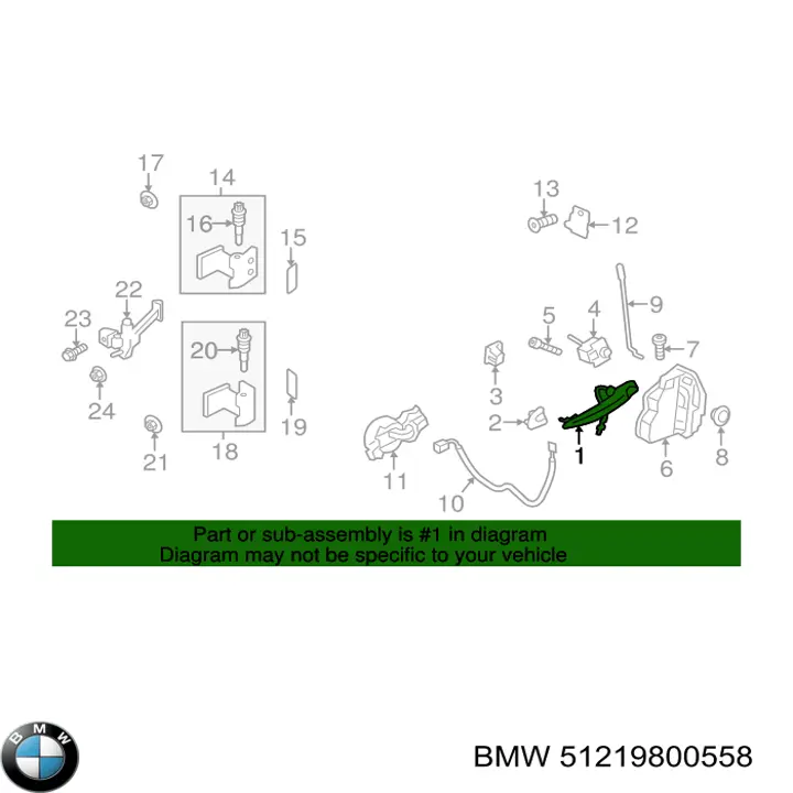 Ручка двери передней наружная правая BMW 51210382337 цена, от 47.24 USD