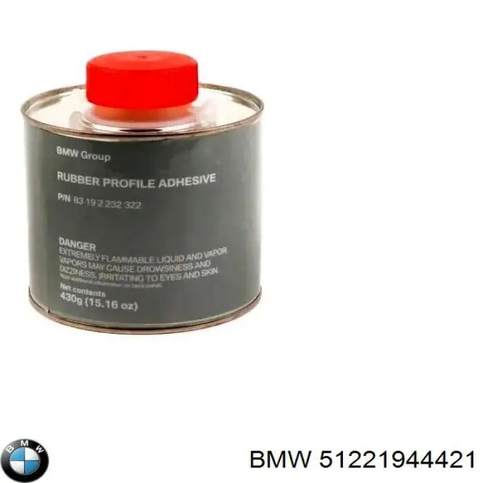Купить 51221944421 BMW Уплотнитель двери задней левой (на двери)