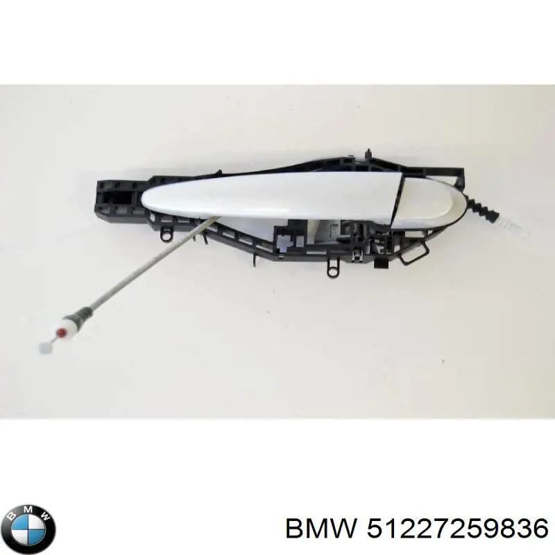 51227259836 BMW cabo (pedal de abertura do fecho da porta dianteira)