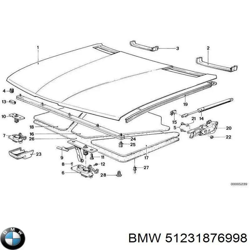 Замок капота правый BMW 51231876998 цена, от 101.60 USD