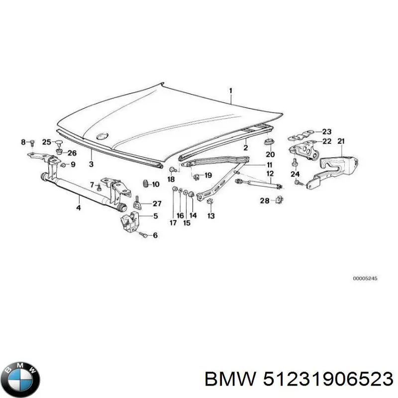 Купить 51231906523 BMW 
