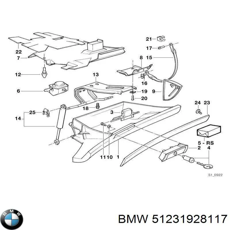  BMW 51231928117 цена, от 6.97 USD