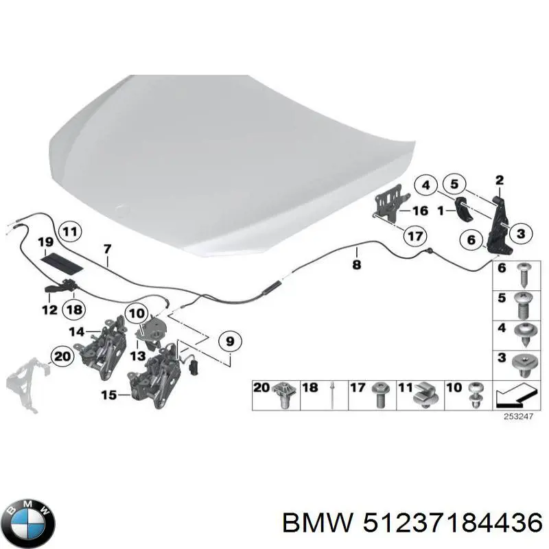  51237184436 BMW